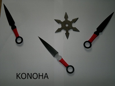 Kunai a Shuriken